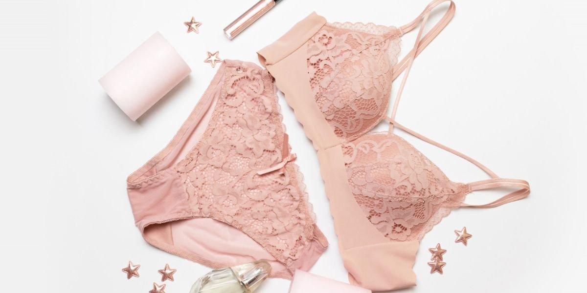 flat lay lingerie product photography